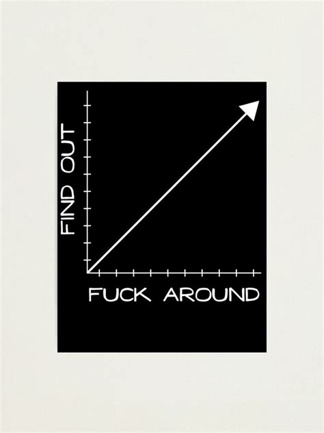 Fuck Around And Find Out Graph Chart Photographic Print For Sale By