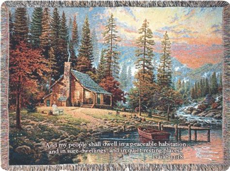 Thomas Kinkade Throw Blankets