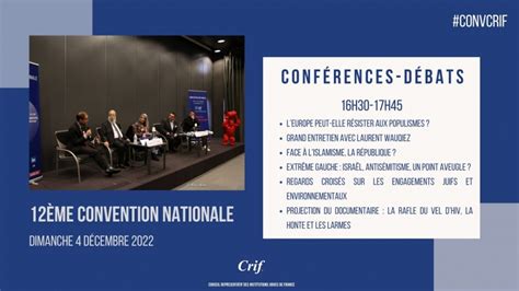 Convcrif Les Conf Rences D Bats De L Apr S Midi Partie Crif