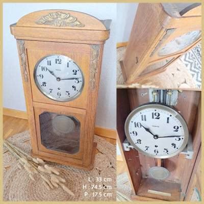 Ancien Carillon Vedette Horloge Pendule Annonce