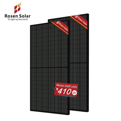 Full Black Solar Panel W W W W Mono Perc Solar Panel Module