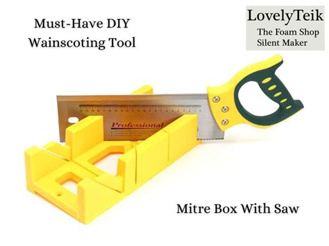 Mitre Box With Saw | Must-Have Wainscoting DIY Tools - Buy Now