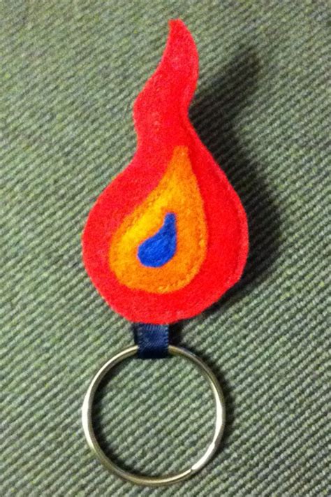 Llavero Llama Flame Keychain Handmade Llama Keychain Crafty