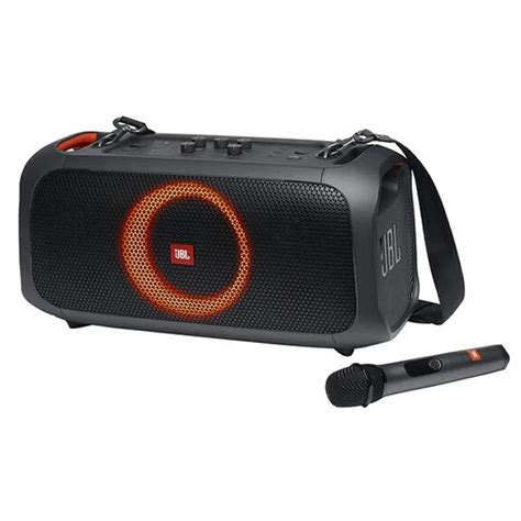 ลำโพงคาราโอเกะพกพา Jbl Bluetooth Speaker Party Box On The Go Black