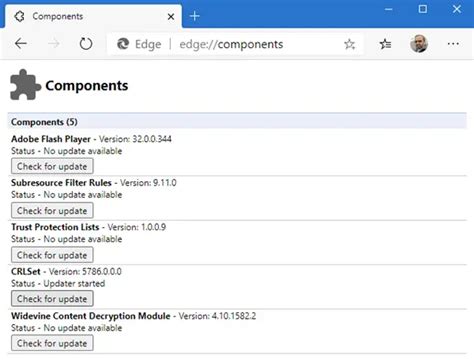 C Mo Actualizar Componentes Individuales Del Navegador Microsoft Edge