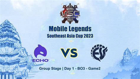 MSC 2023 Group Stage Day 1 ECHO Vs EVO Game 2 BO3 YouTube