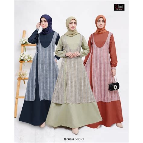 Jual Asmara By Silmi Gamis Lebaran 2024 Model Dewasa Premium Gamis