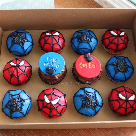 Spiderman Cupcakes Spiderman Cupcakes Spiderman Birthday Party