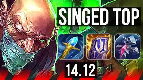 Singed Vs Gangplank Top 4416 Rank 14 Singed Br Master 1412