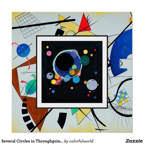 Several Circles In Throughgoing Line By Kandinsky Wassily Kandinsky