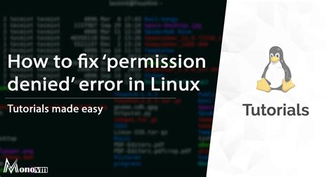 How To Fix Permission Denied Error In Linux Solutions