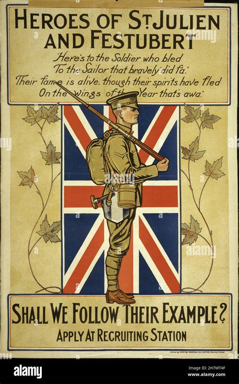 Canadian Ww1 Propaganda Poster Hi Res Stock Photography And Images Alamy