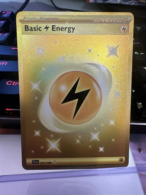 Basic Lightning Energy Gold Ultra Rare Pokemon Scarlet And Violet 257