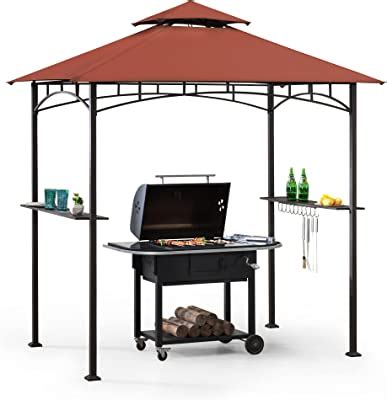 Amazon Tangkula 8x5 Ft Grill Gazebo Double Tiered Outdoor BBQ