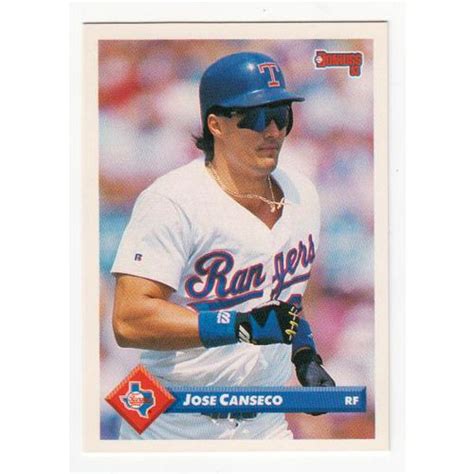 Donruss Jose Canseco Baseball Card Rangers On Ebid United