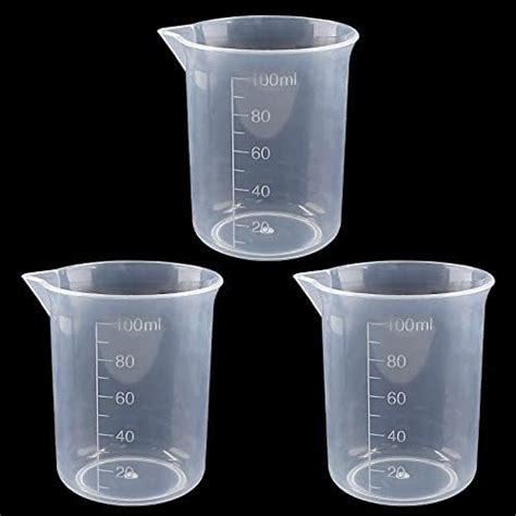 Waziaqoc Ml Plastic Graduated Beaker Pack Transparent Pp