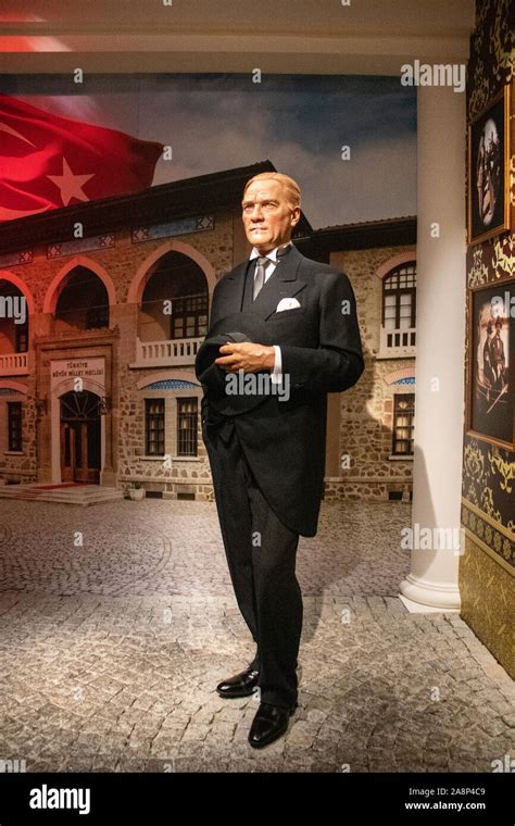 Mustafa Kemal Ataturk Wax Figure At Madame Tussauds Wax Museum In