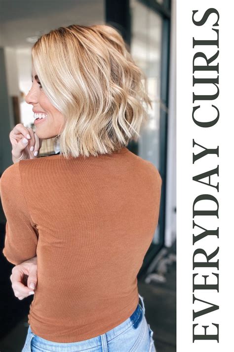 Everyday Loose Curls On Short Hair Loose Curls Short Hair How To