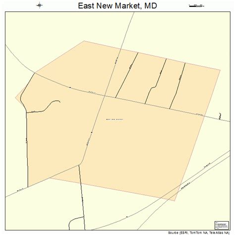 East New Market Maryland Street Map 2424450