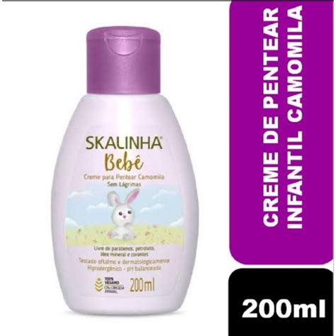 Creme para Pentear Skalinha Bebê 200ml Shopee Brasil