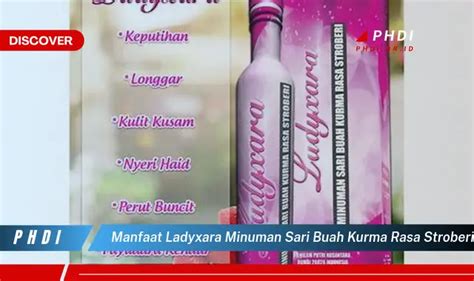 Temukan 7 Manfaat Ladyxara Minuman Sari Buah Kurma Rasa Stroberi Yang