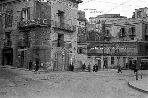 Napoli Archivio Fotografico Carbone Piazza Vittoria Angolo Via