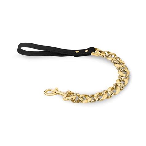 Balboa Gold Dog Leash Luxury Lead For Large Dogs Big Dog Chains