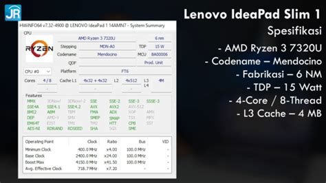 Review Lenovo Ideapad Slim Amn Laptop Terbaru Amd Yang Murah Dan