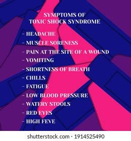 Symptoms Toxic Shock Syndrome Vector Illustration Stock Vector (Royalty ...