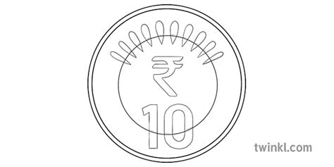 10 Rupee Coin Object Indian Rupees Currencies Around The World Display