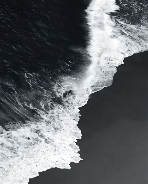 black  white ocean    wallpaper wallpaper