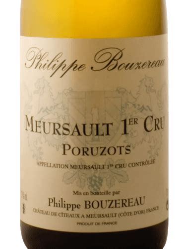 Philippe Bouzereau Chateau De Citeaux Meursault 1er Cru Poruzots