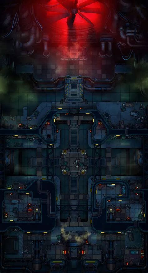 Deep City Sewers Czepeku Sci Fi In 2024 Dungeon Maps Tabletop Rpg