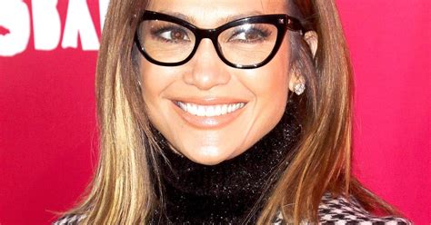 Jennifer Lopez Looks Totally Different With Black Cat Eye Glasses Us Weekly