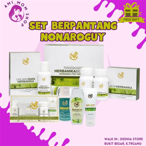 Nonaroguy Set Berpantang Nr Set Bersalin Minyak Herbanika