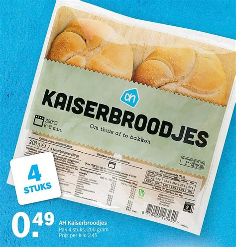 Ah Kaiserbroodjes G Aanbieding Bij Albert Heijn