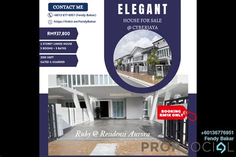 Link For Sale Residensi Aurora Cyberjaya Houses For Sale Residensi