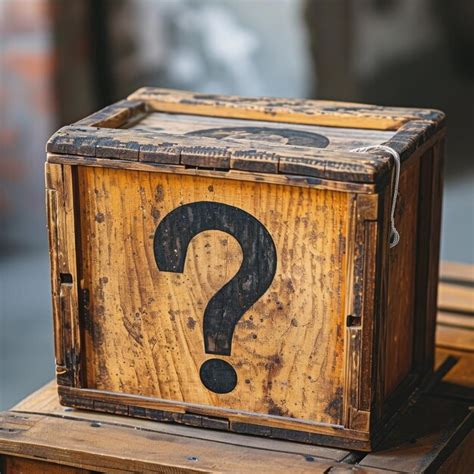 Premium Photo A Mystery Box With Question Mark On It