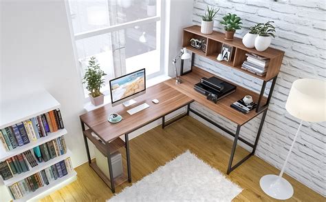 Amazon Vipek L Shaped Desk With Hutch Large Computer Desk