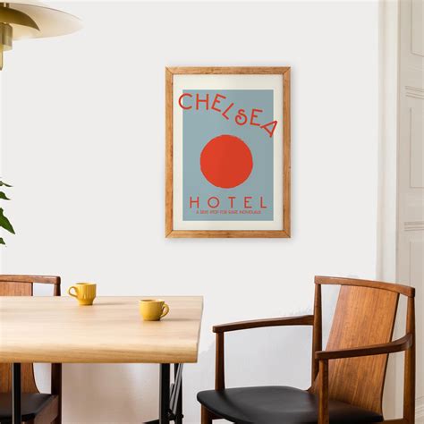 Chelsea Hotel mind charity retro poster – Fanclub clothing Limited