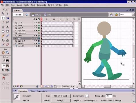 Flash Animation Walk Cycle Tutorial 14 Animation Tutorial Flash