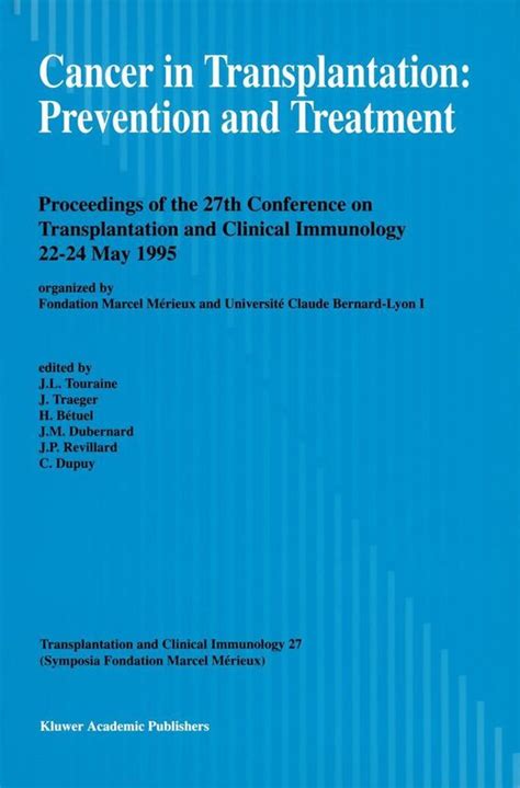 Transplantation And Clinical Immunology Cancer In Transplantation