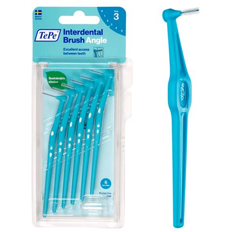 Tepe 06mm Angled Interdental Brush Teeth Cleaning Brushes For Mid