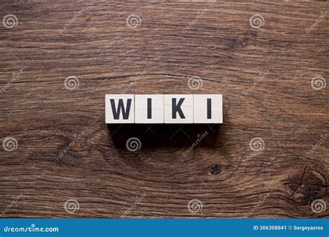 Wiki Word Concept On Building Blocks Text Stock Image Image Of