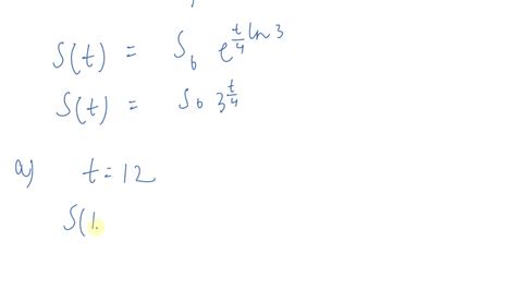 SOLVED:A biologist observes that a certain bacterial colony triples ...