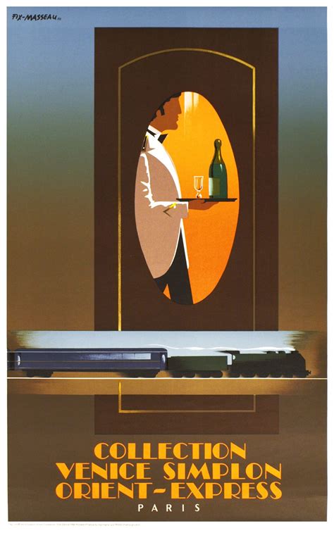 Vintage Poster Collection Venice Simplon Orient Express Paris