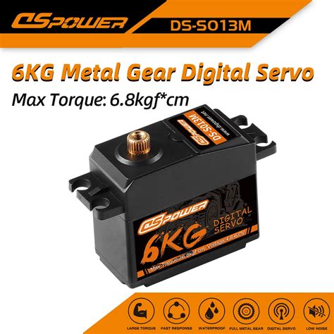 DSpower 6KG Metal Gear Digital Servos Waterproof For 1 10 RC Car