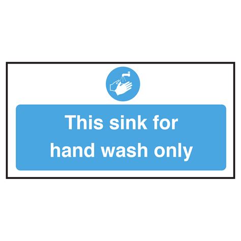 Hand Washing Sink Only Sign Printable