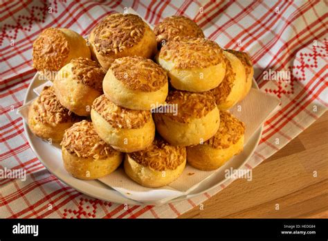 Group Of Fresh Traditional Hungarian Country Food Baked Cheese Cakes