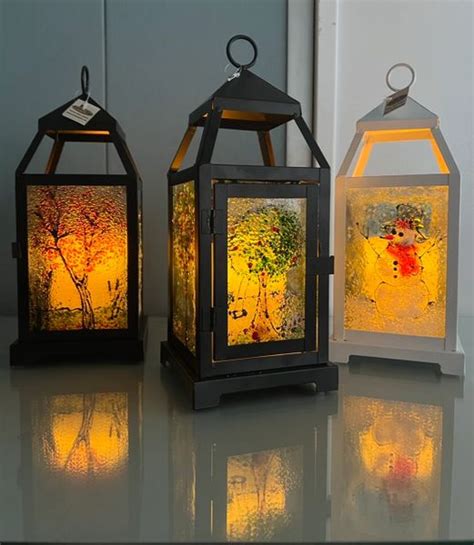 Fused Glass Four Seasons Lantern Class 2 18 Pumpkin Glass